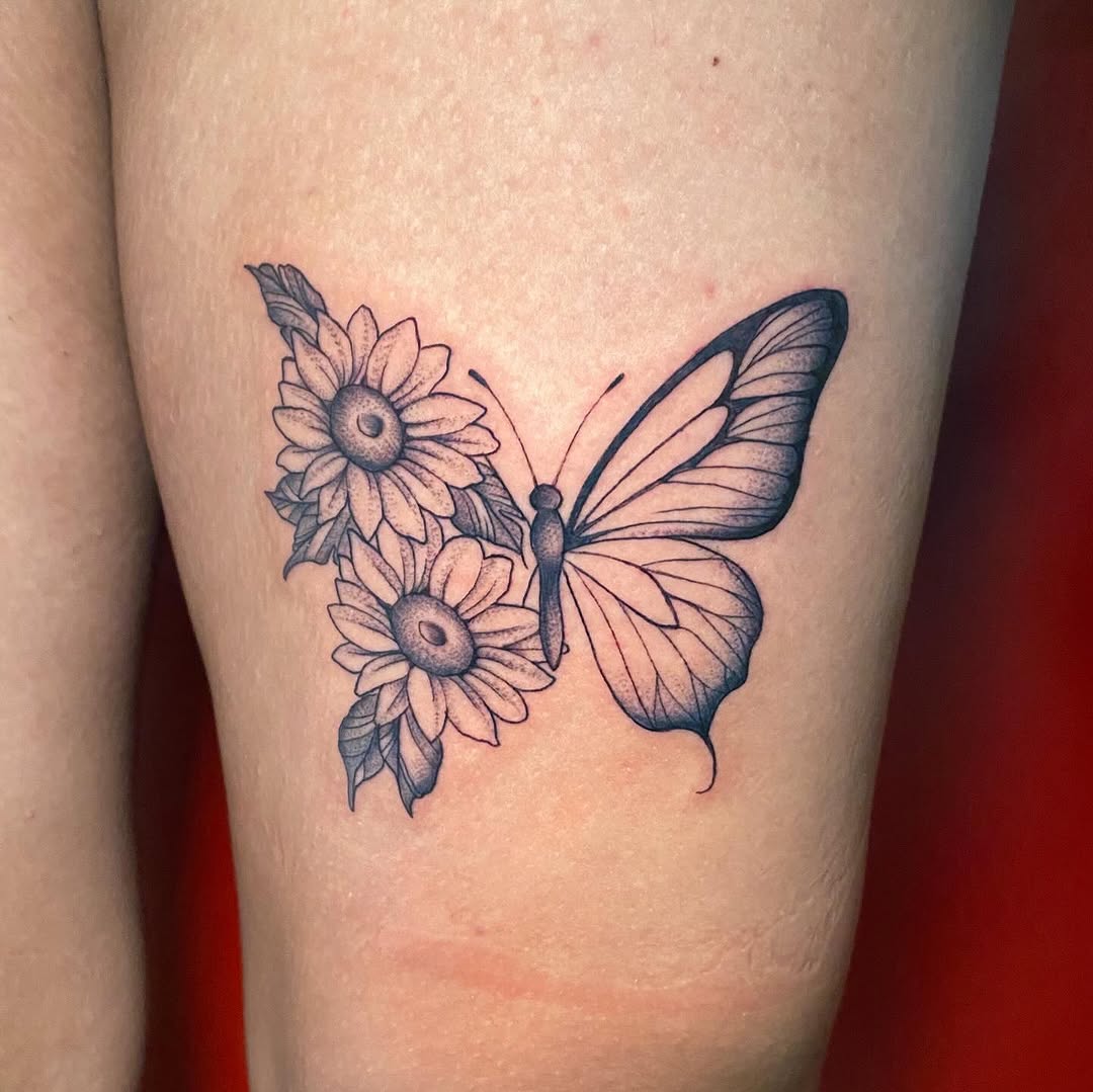 Tattoo by @nathena.ink — fine_line, black_and_grey