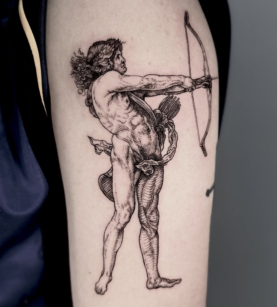 Tattoo by @krueger.ink — illustrative, black_and_grey
