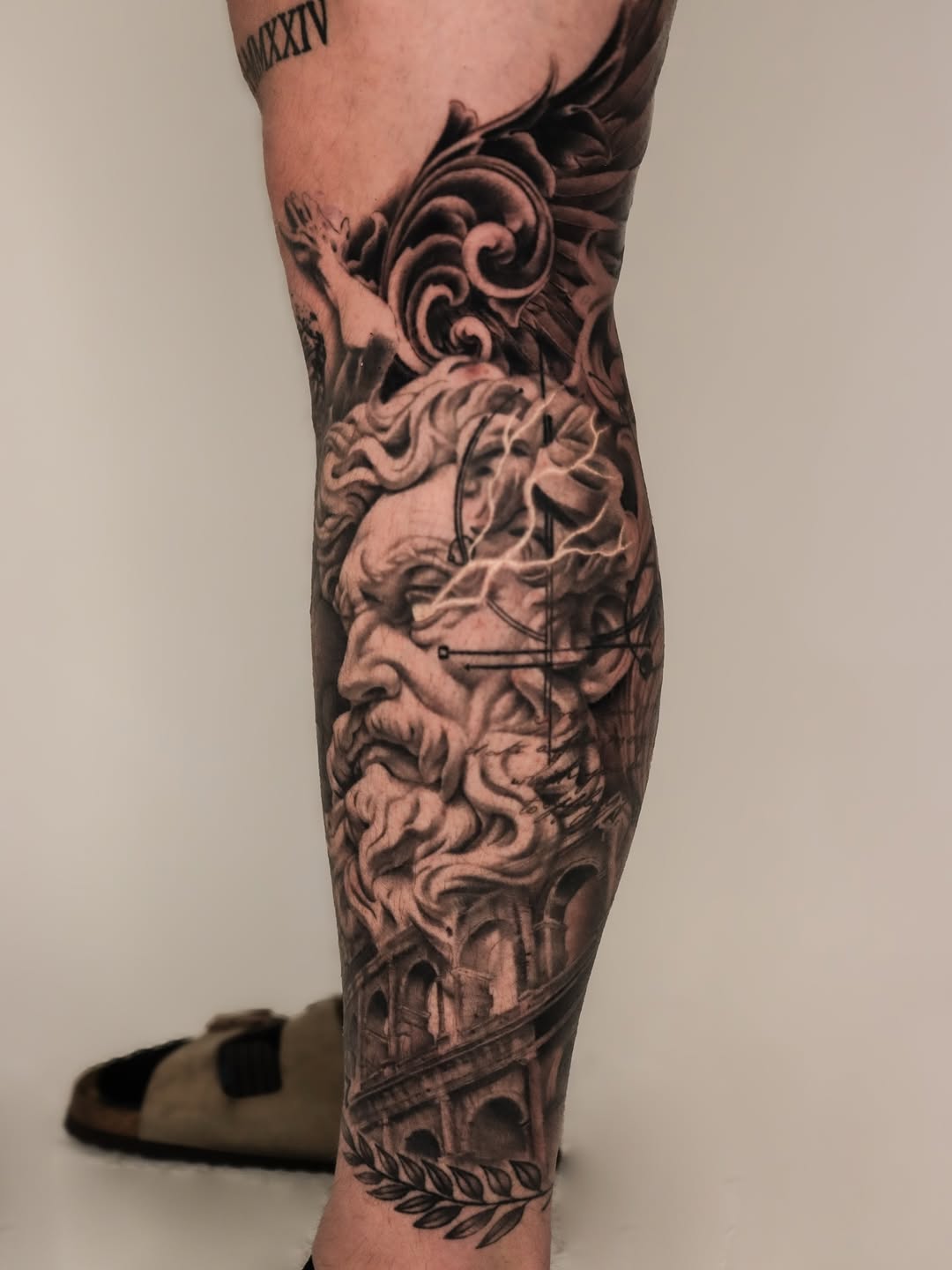 Tattoo by @jeffreindeltattoos — realism, black_and_grey