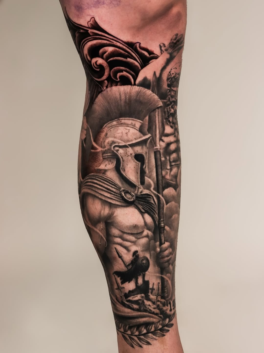 Tattoo by @jeffreindeltattoos — realism, black_and_grey