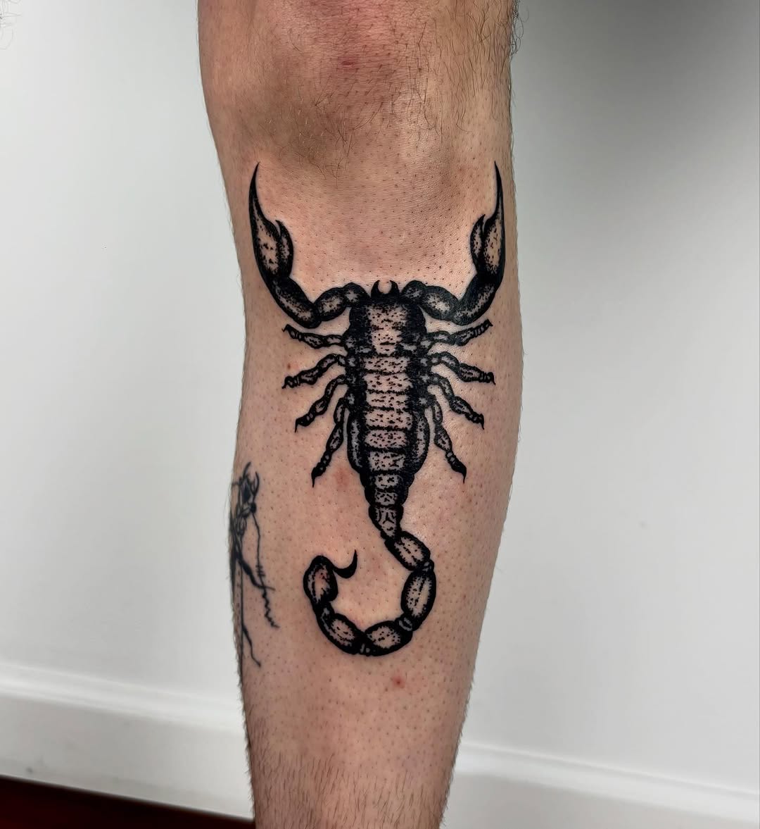 Tattoo by @dolltatt — blackwork