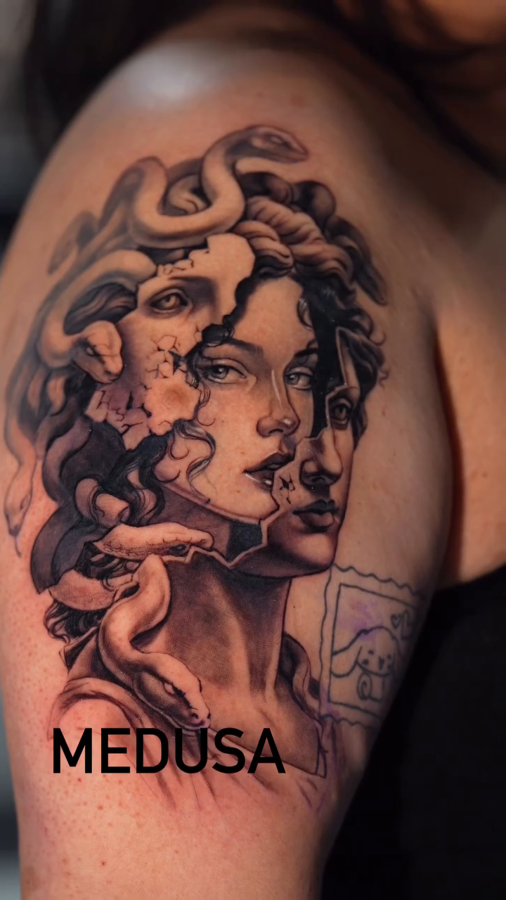 Tattoo by @joey_hella — realism, black_and_grey