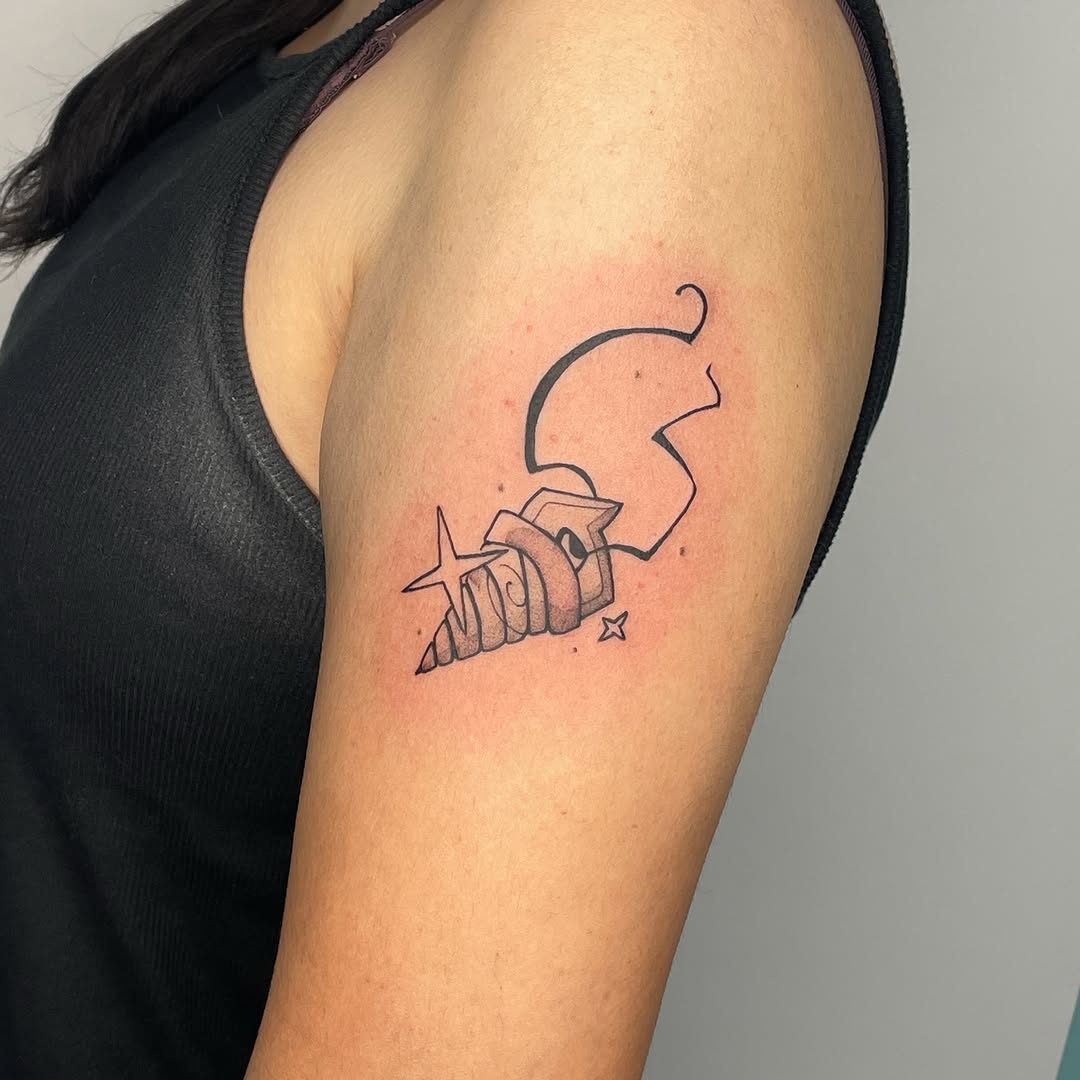Tattoo by @goredink — black_and_grey