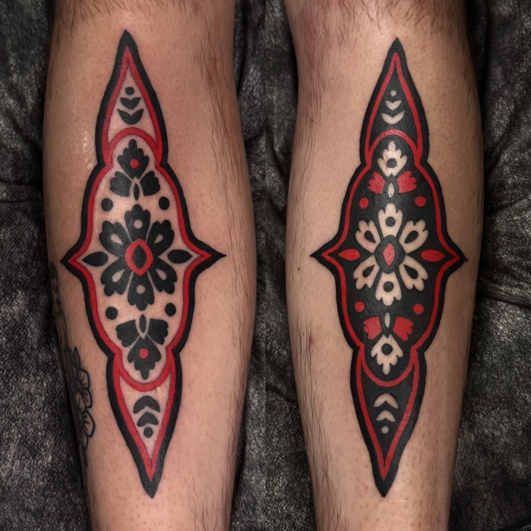 Tattoo by @lilygtattoo β blackwork, ornamental