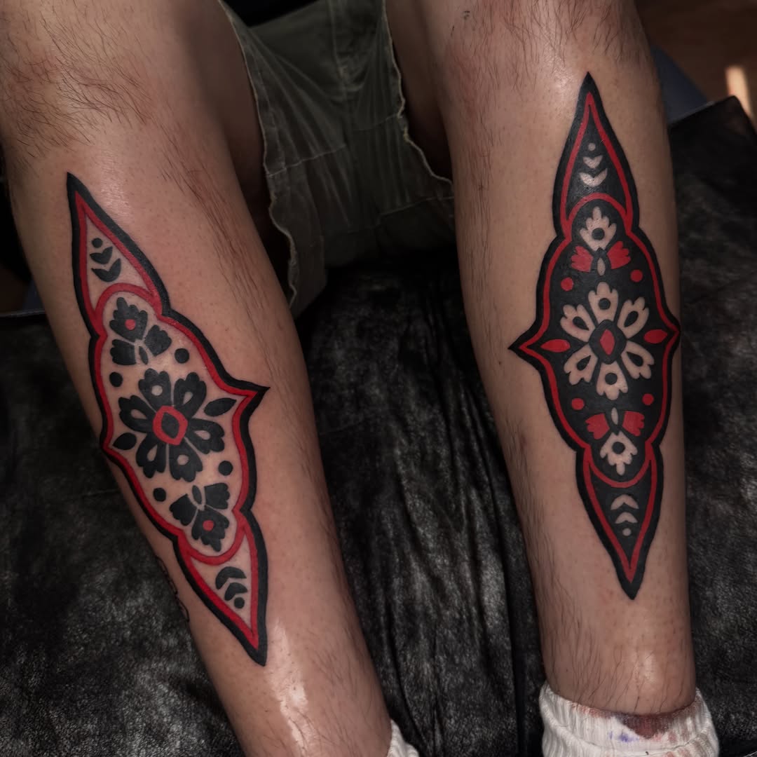 Tattoo by @lilygtattoo β blackwork, ornamental