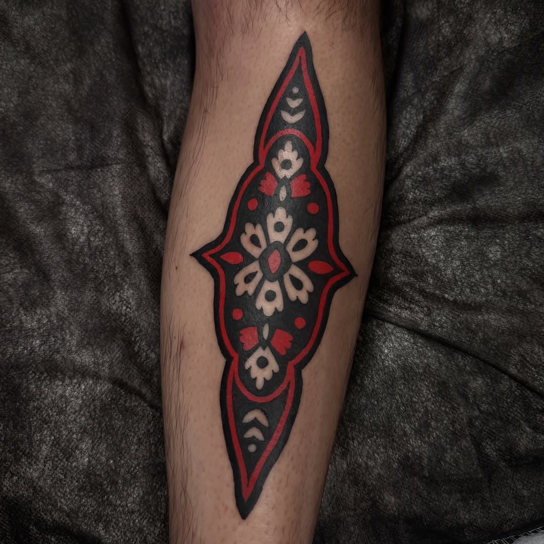 Tattoo by @lilygtattoo β blackwork, ornamental