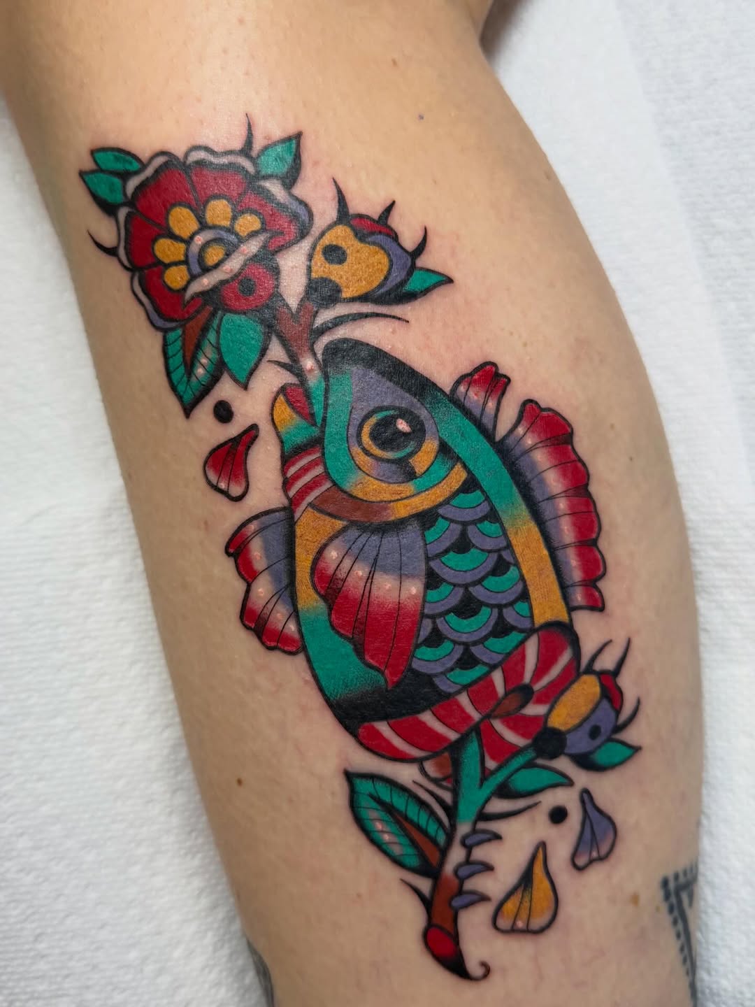 Tattoo by @charlotteswebtattoos — american_traditional, illustrative