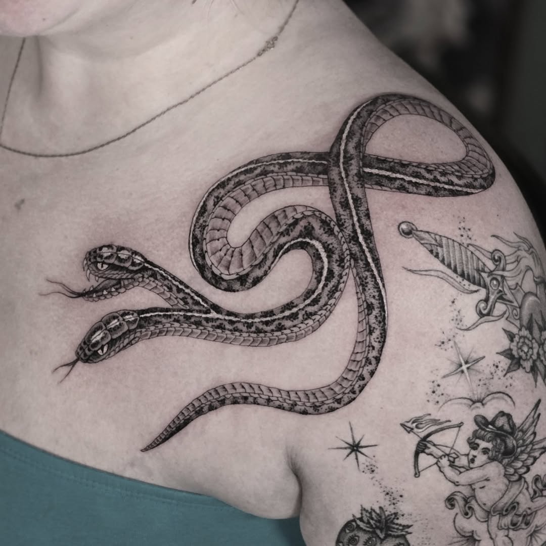 Tattoo by @aarondor — realism, black_and_grey
