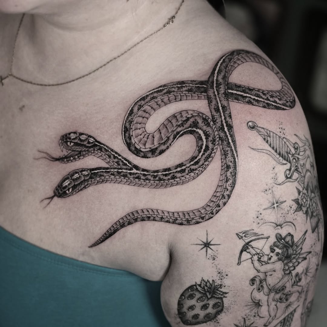 Tattoo by @aarondor — realism, black_and_grey