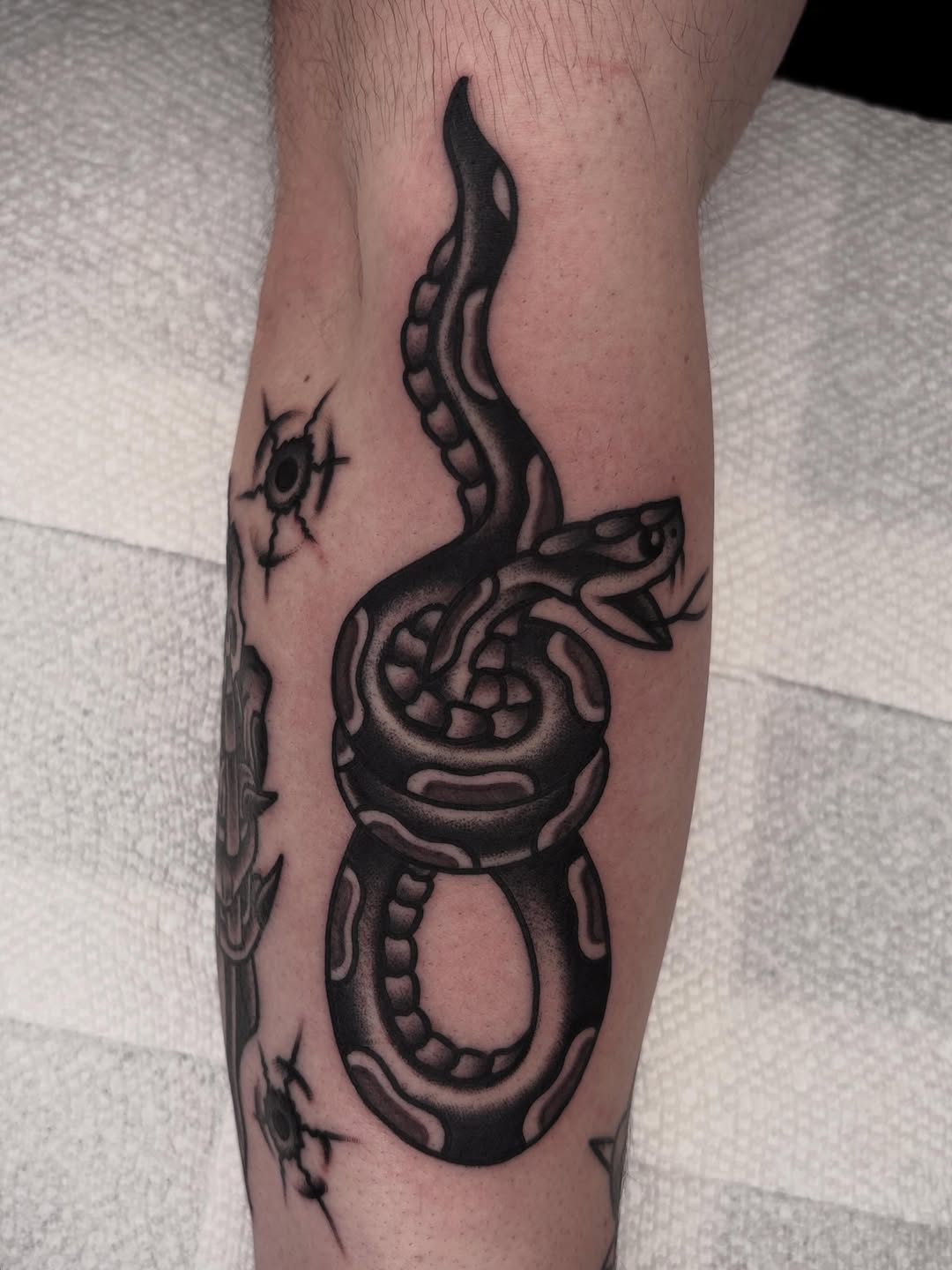 Tattoo by @johnlemonnyc — american_traditional, black_and_grey