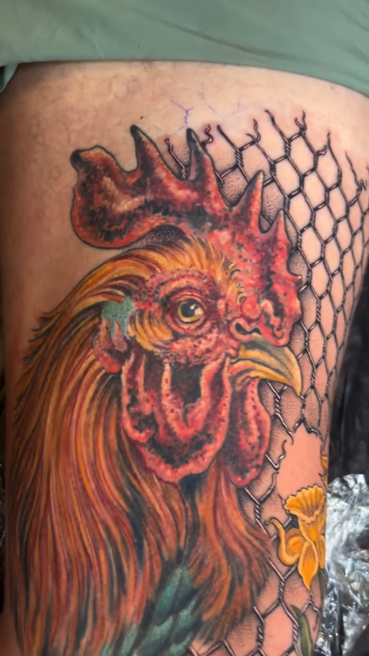 Tattoo by @tallartist — realism, color