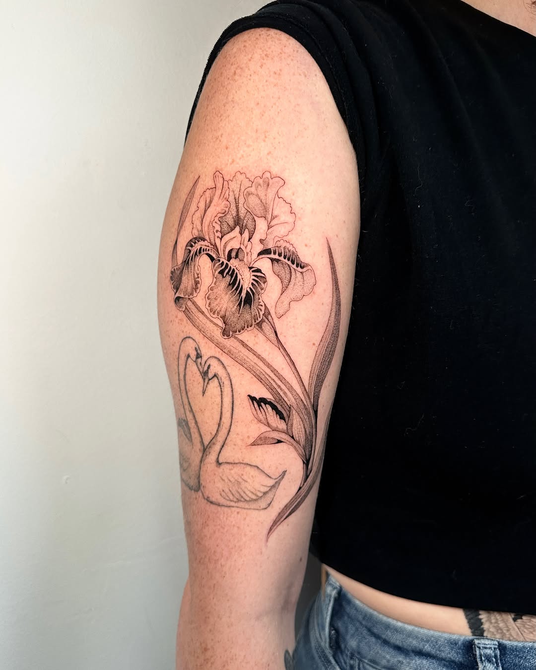 Tattoo by @tattoo.olive — illustrative, black_and_grey