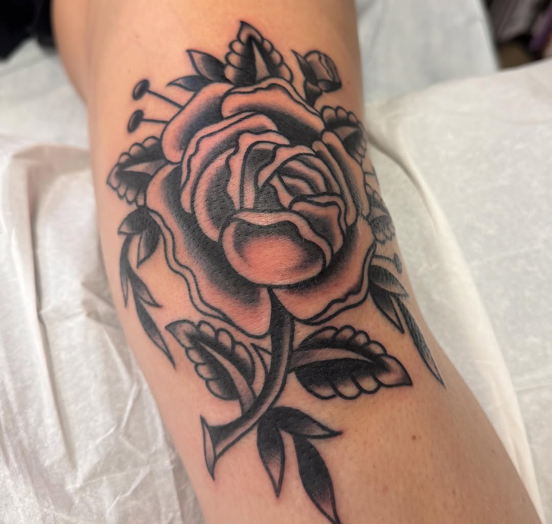 Tattoo by @james_tattooer — american_traditional, black_and_grey