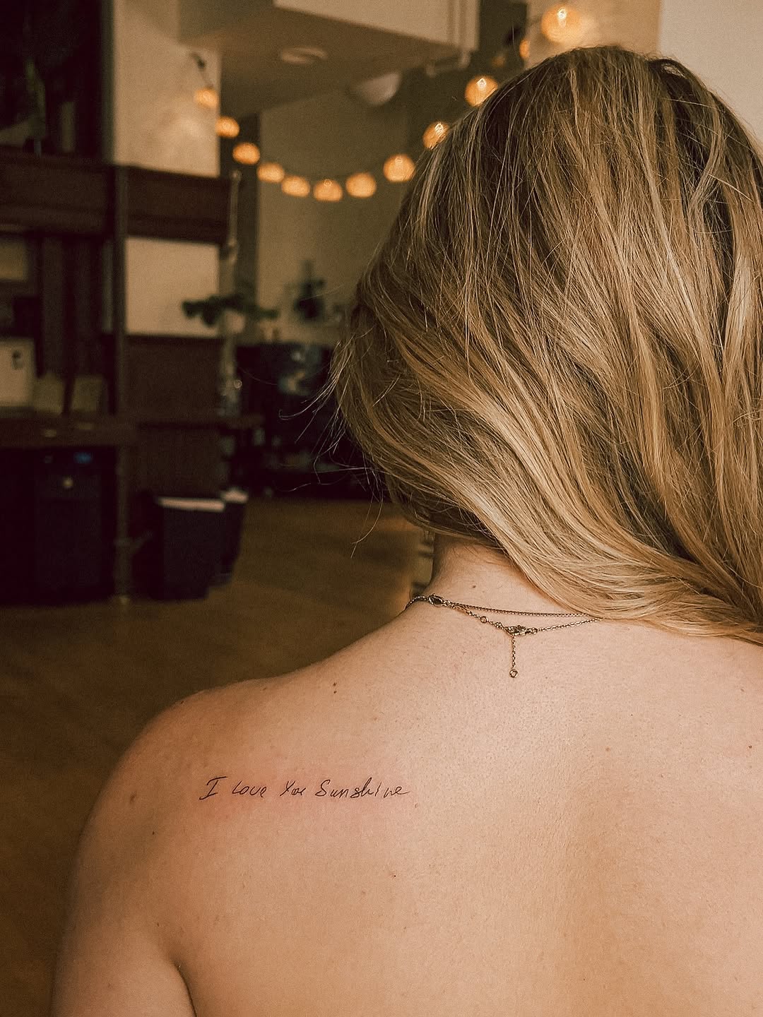 Tattoo by @taurusmoontattoo — lettering_script, fine_line