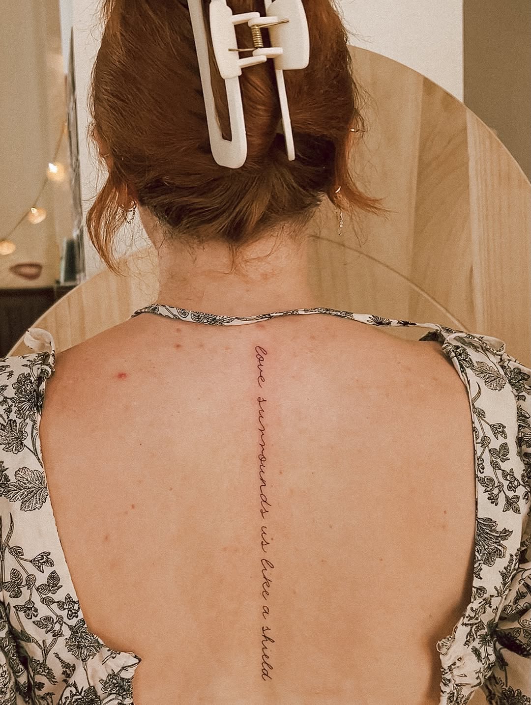 Tattoo by @taurusmoontattoo — lettering_script, fine_line