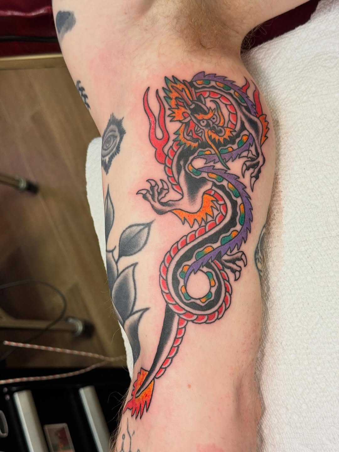 Tattoo by @jeffgrahamtattoo — american_traditional, japanese_irezumi