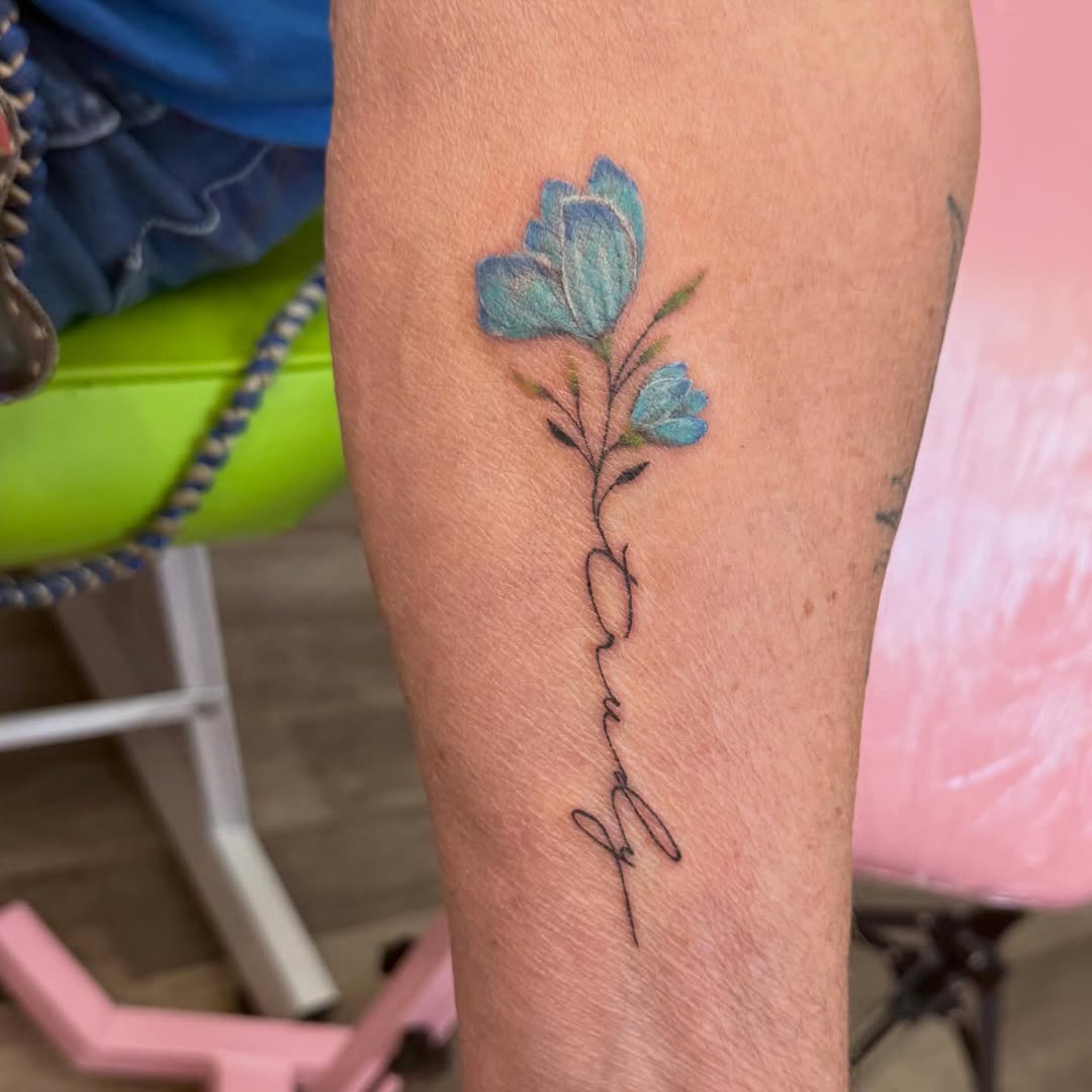 Tattoo by @zoe.eli.tattoo — fine_line, lettering_script