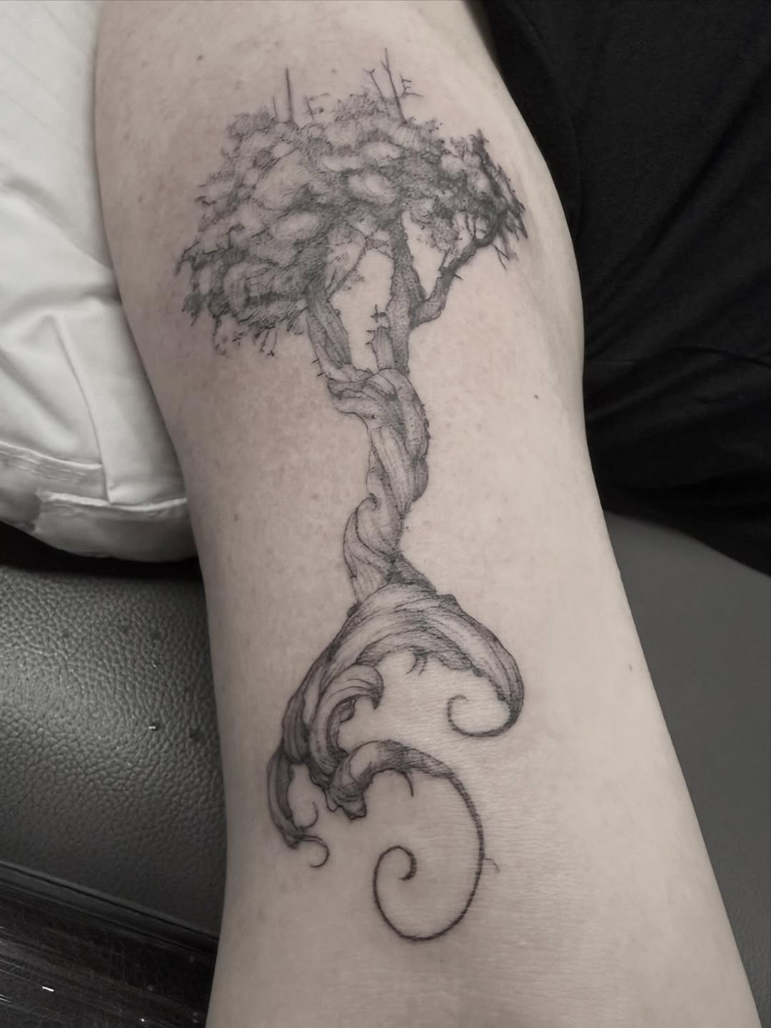 Tattoo by @peterharren — black_and_grey