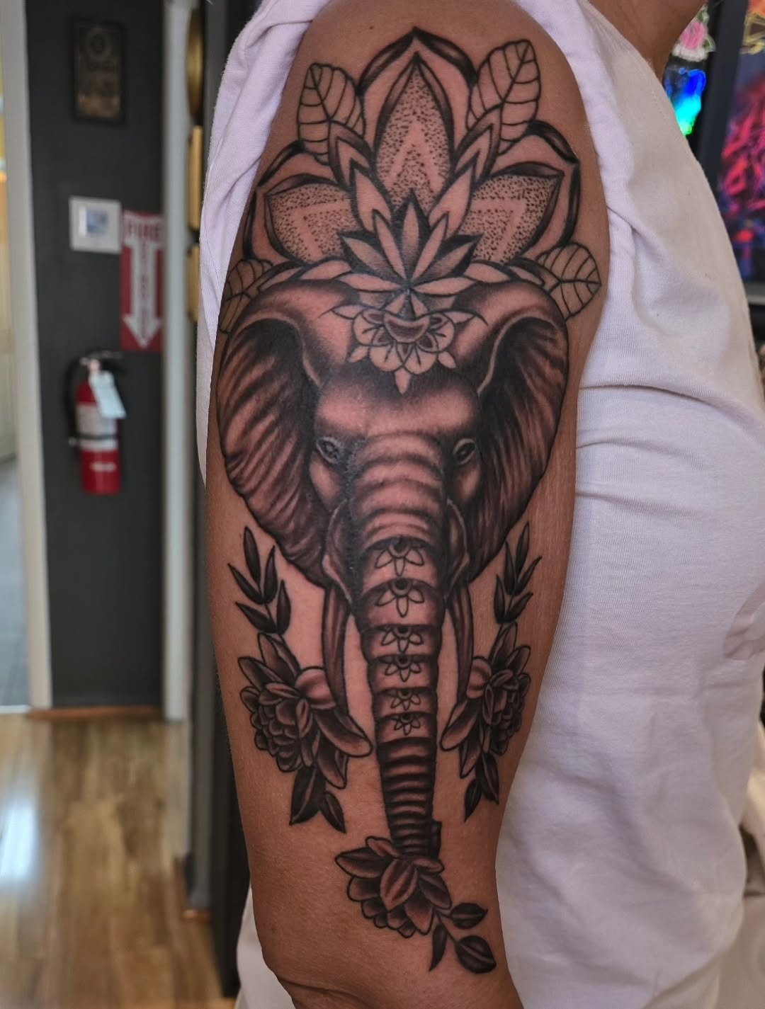 Tattoo by @steelcitytattoos — black_and_grey, realism