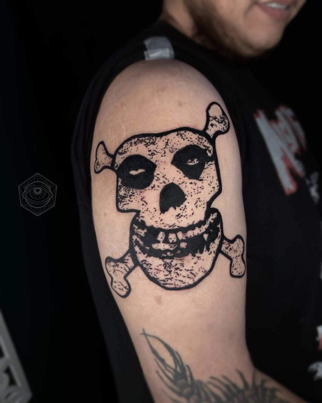 Tattoo by @taylor_._moon — blackwork