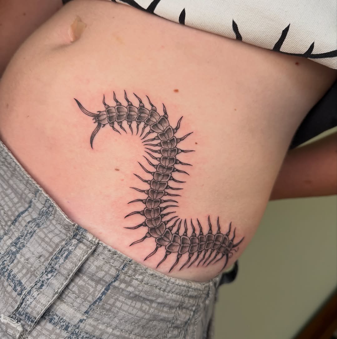 Tattoo by @koryn_tattoo — black_and_grey
