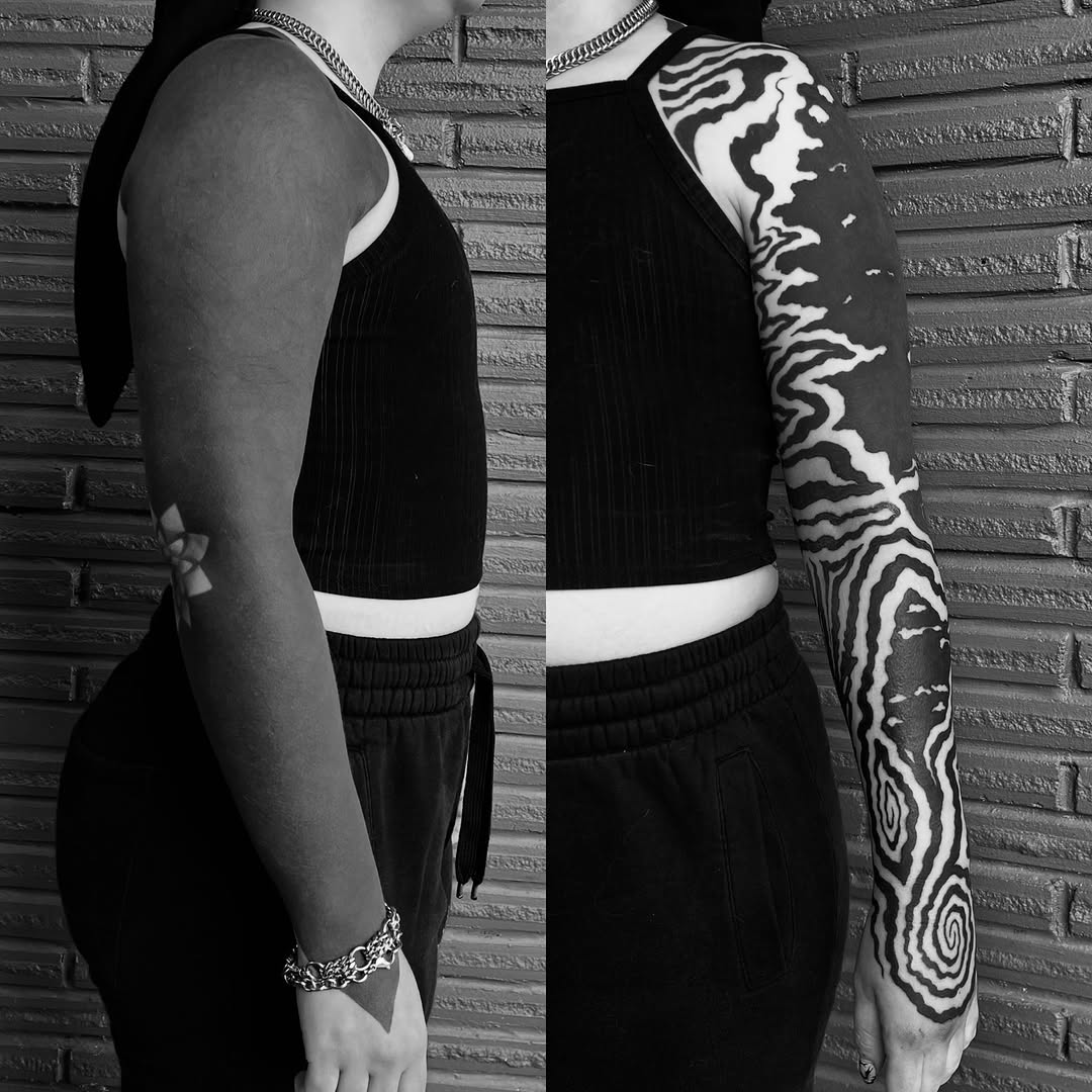 Tattoo by @slimwinters — blackwork