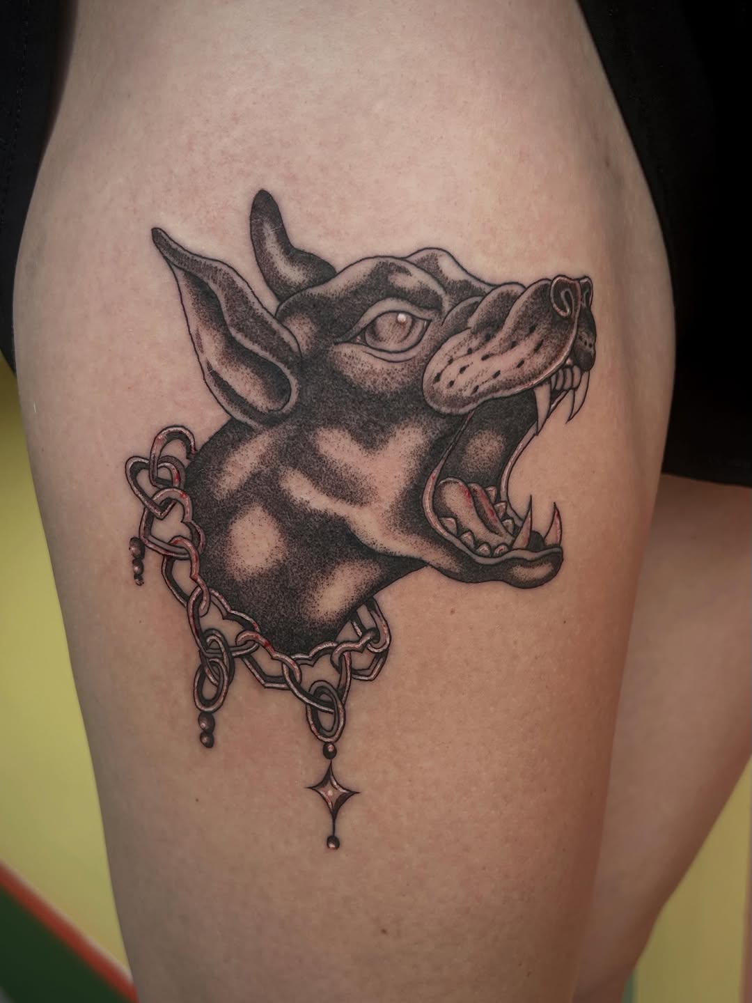 Tattoo by @bloodybriaa — blackwork, illustrative