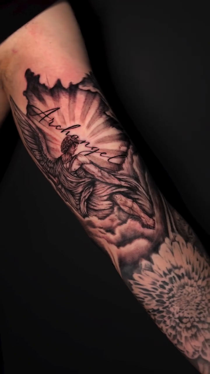 Tattoo by @rex.ink98 — black_and_grey, realism