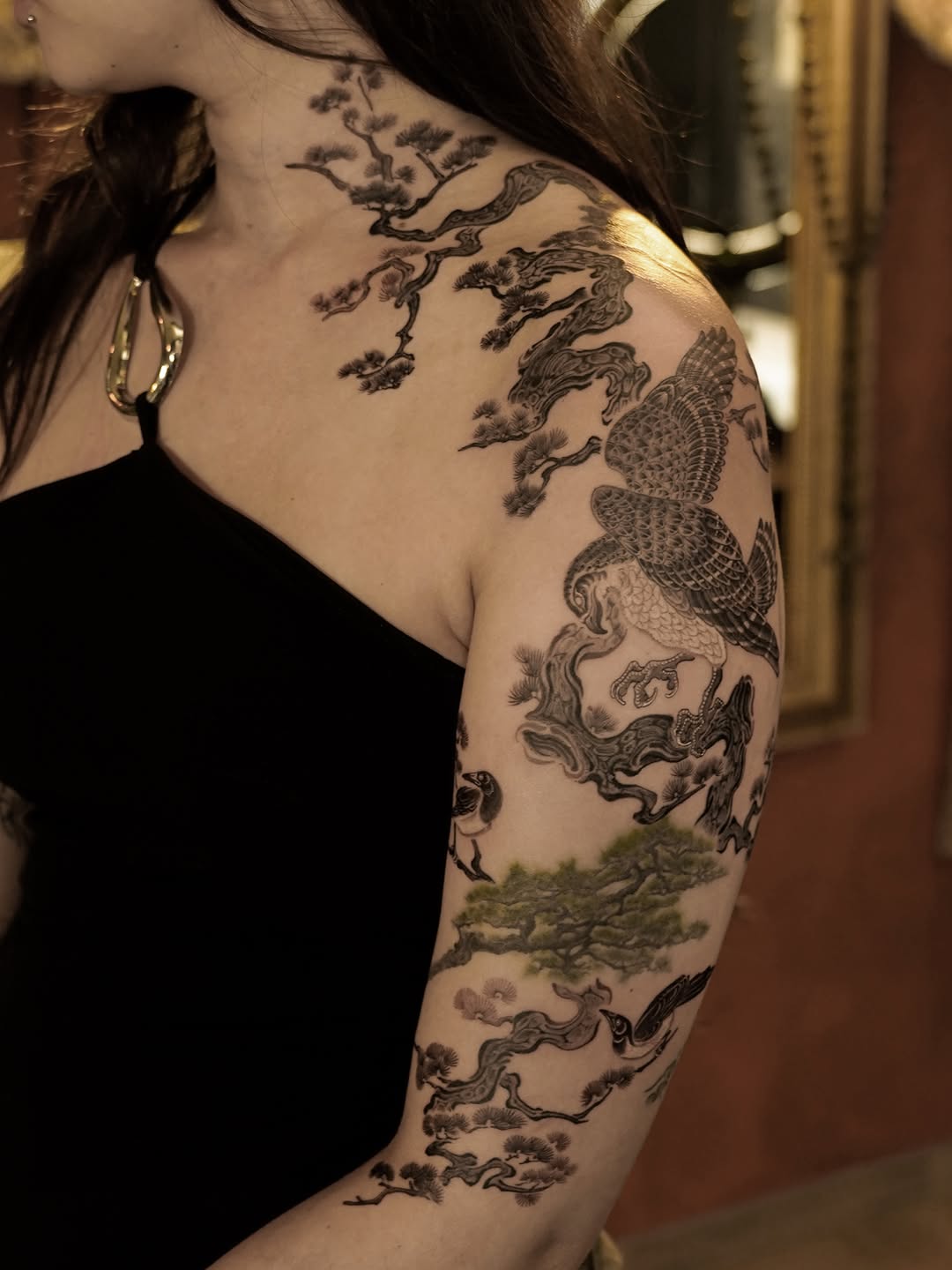 Tattoo by @think_tatt — japanese_irezumi, black_and_grey