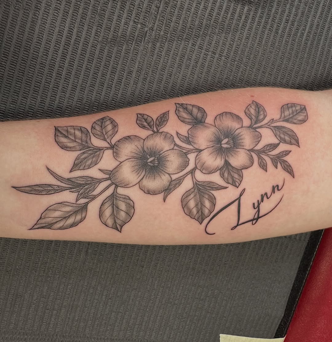 Tattoo by @boscolaynetattoo — fine_line, lettering_script