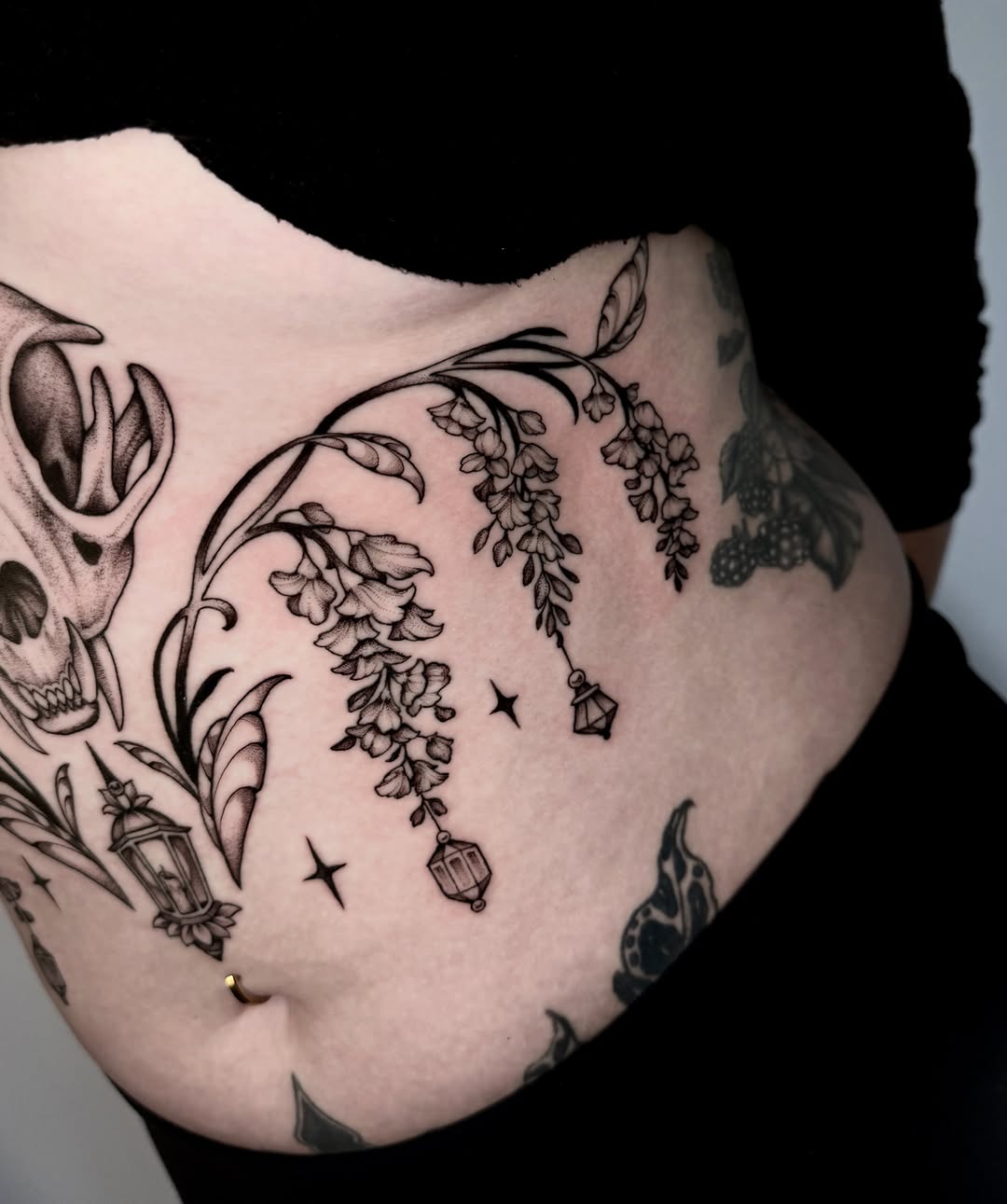 Tattoo by @kathrynsemusart — illustrative, black_and_grey