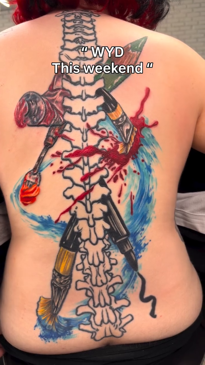 Tattoo by @kristyrvs — realism, trash_polka