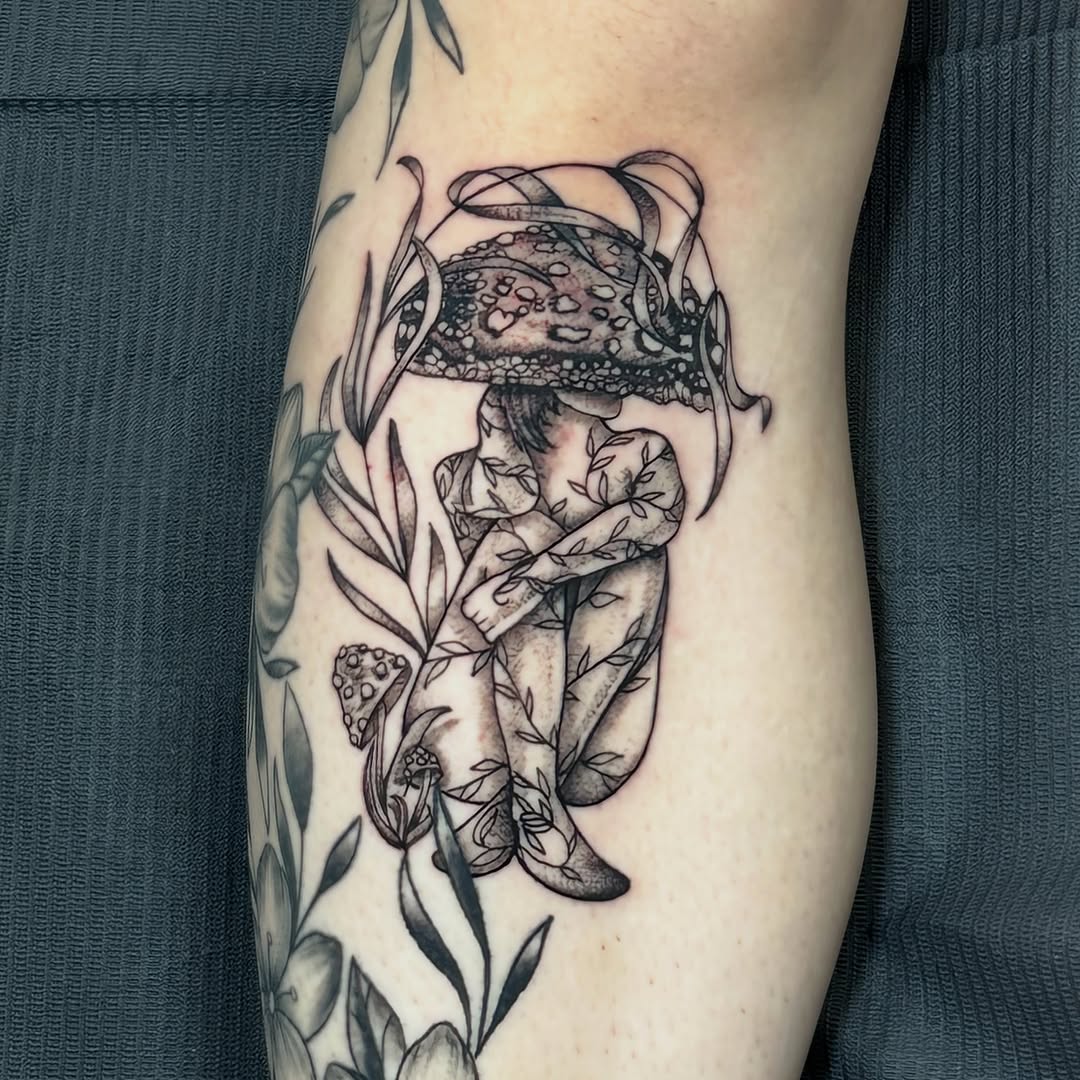 Tattoo by @jbeantat2 — illustrative, black_and_grey