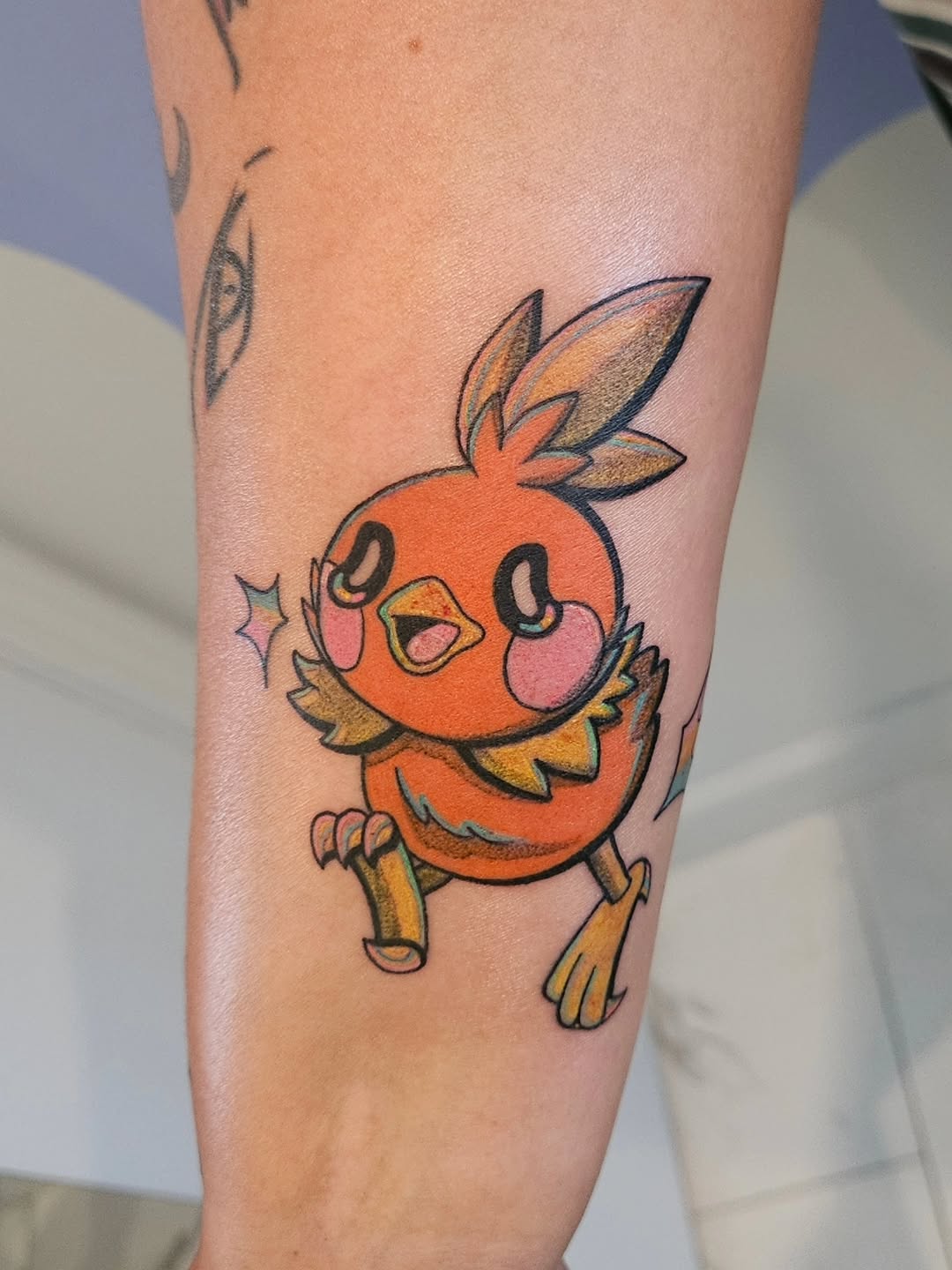 Tattoo by @grayscaleskies — anime