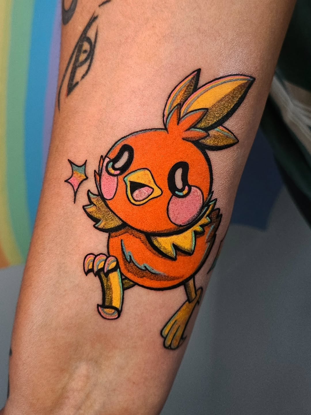 Tattoo by @grayscaleskies — anime