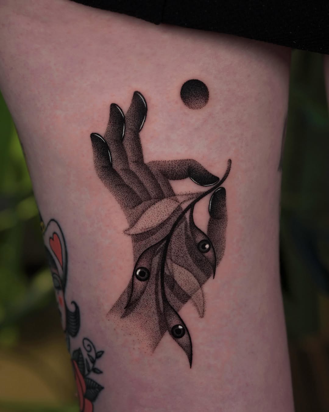 Tattoo by @koda.mode โ dotwork, illustrative