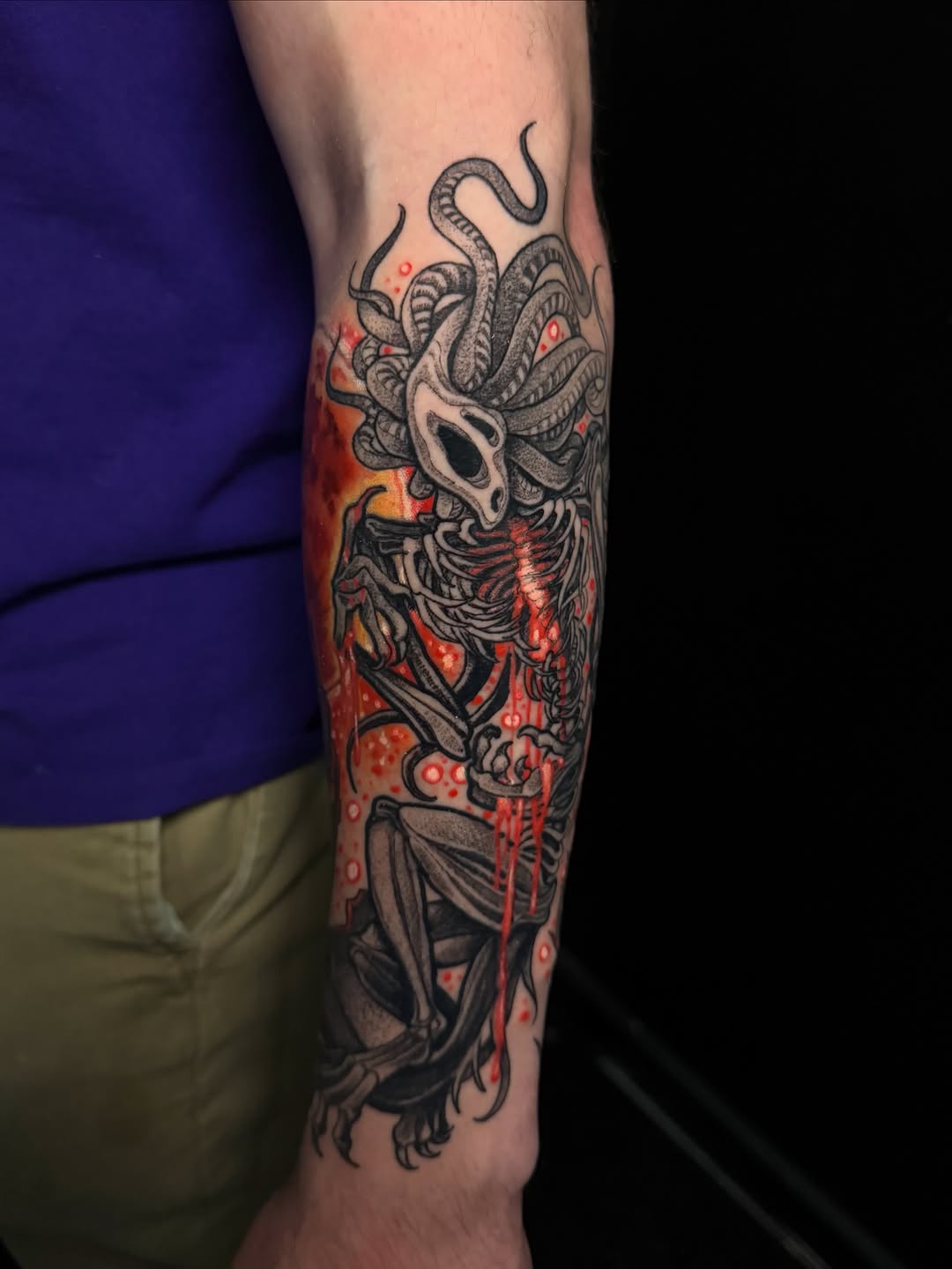 Tattoo by @fragiledagger — dark_realism, trash_polka