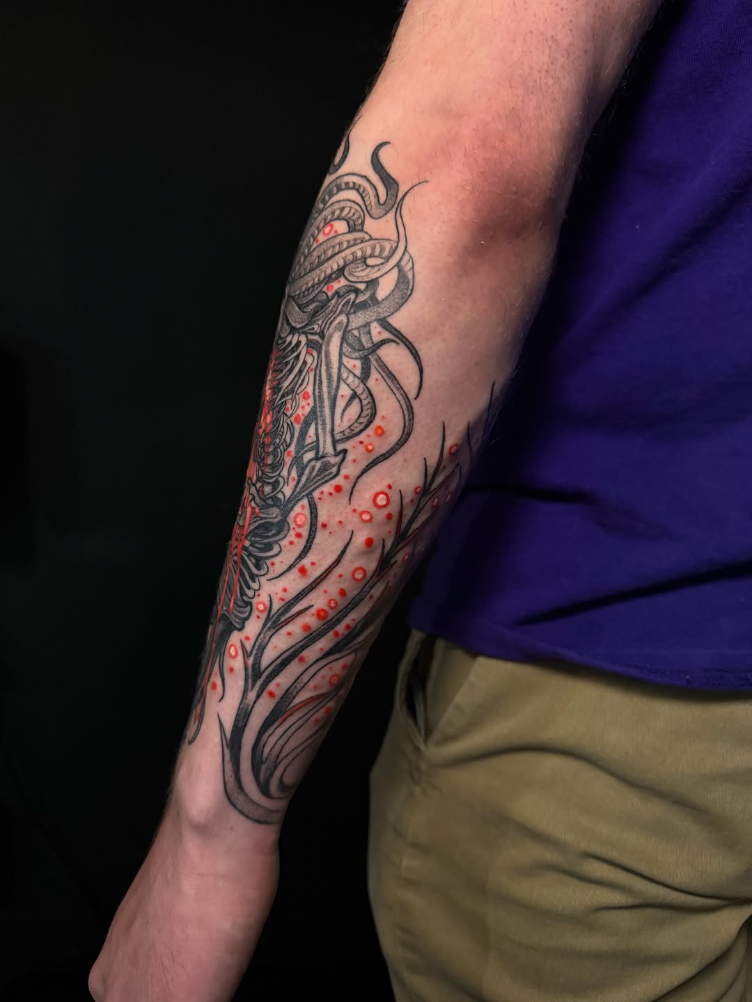 Tattoo by @fragiledagger — dark_realism, trash_polka