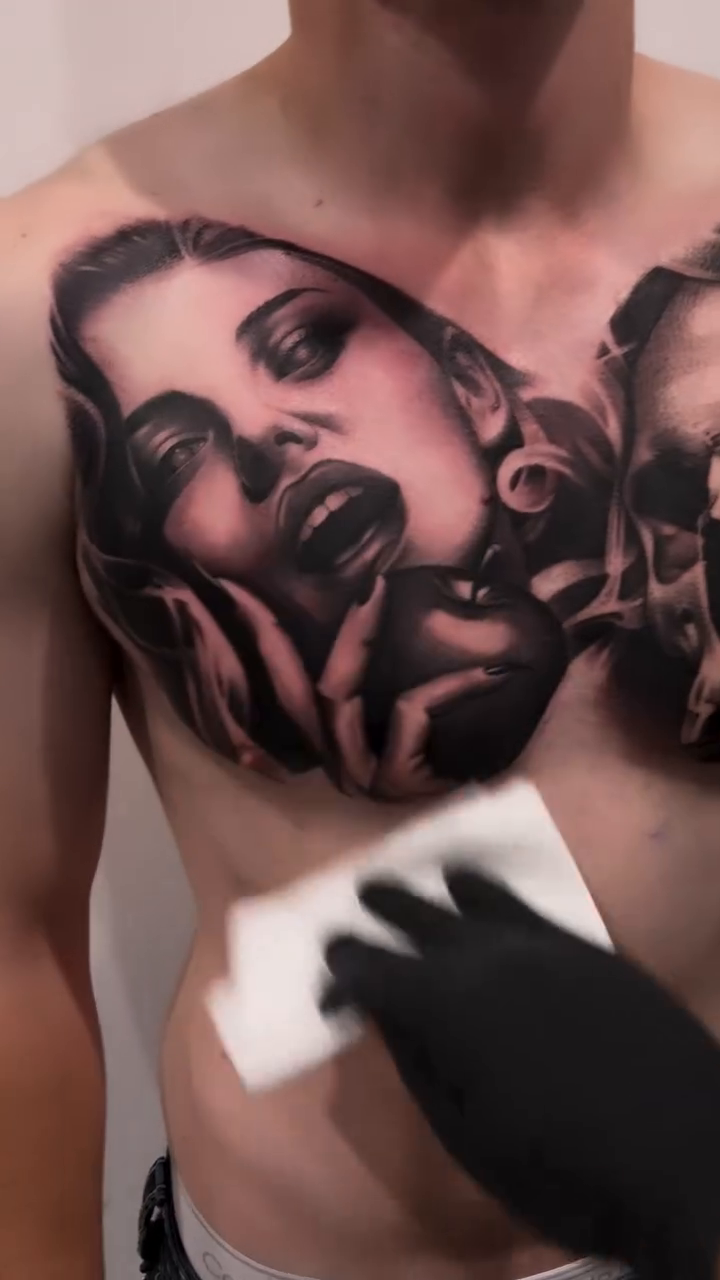 Tattoo by @xaviersalinastats — realism, black_and_grey