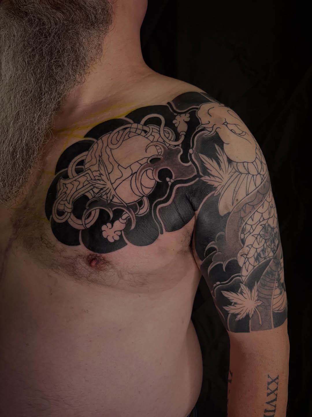 Tattoo by @z.hendrickson — japanese_irezumi, blackwork