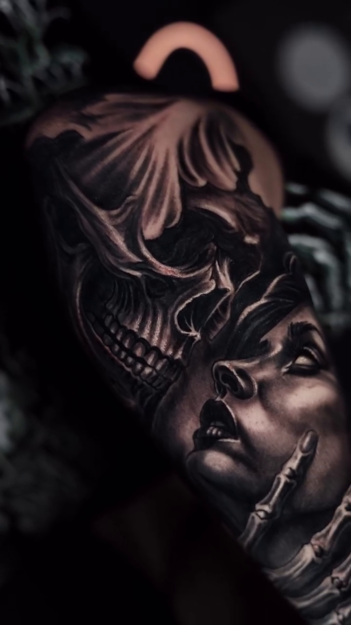 Tattoo by @baponeink — black_and_grey, realism