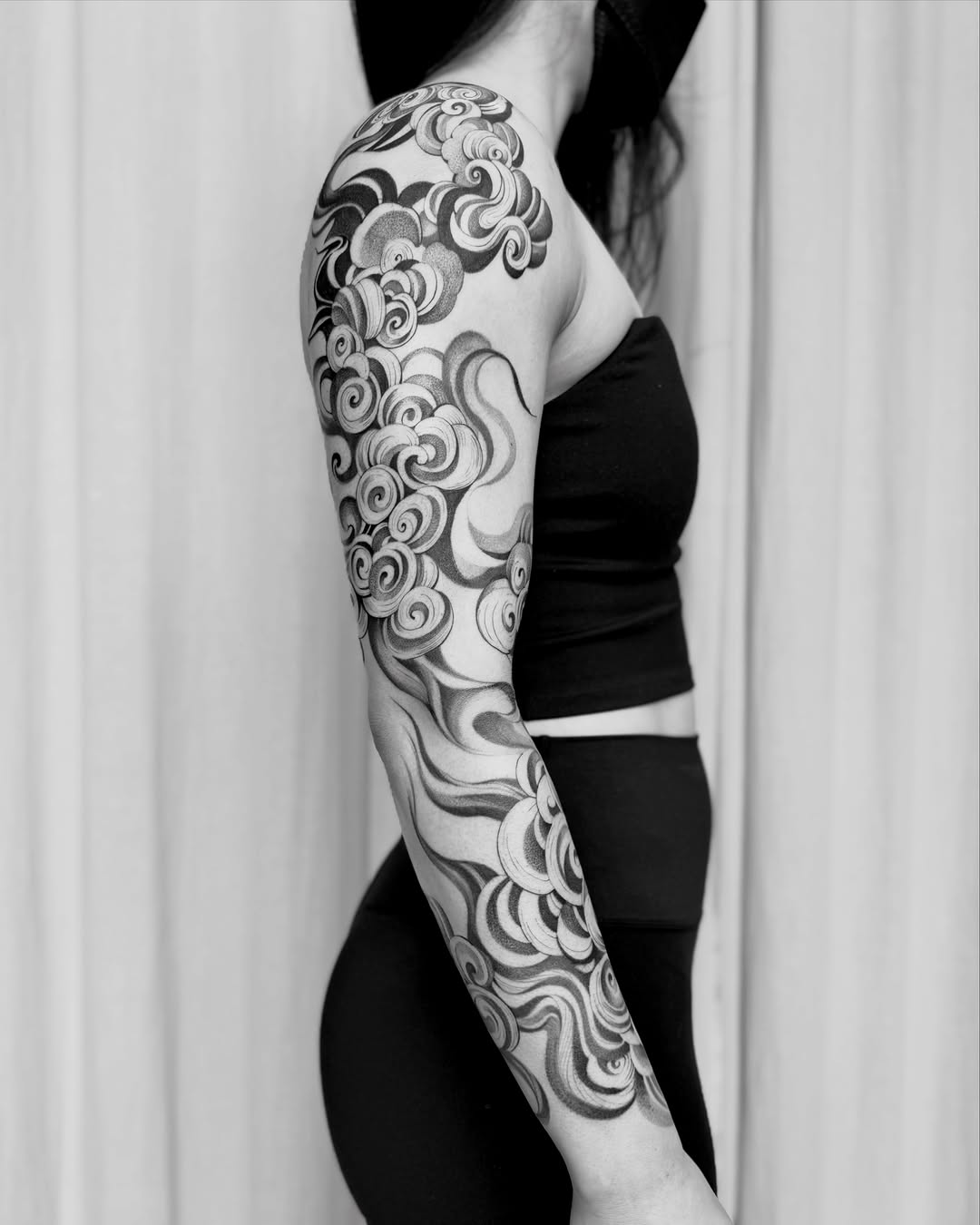 Tattoo by @aarchitattoo — japanese_irezumi, black_and_grey