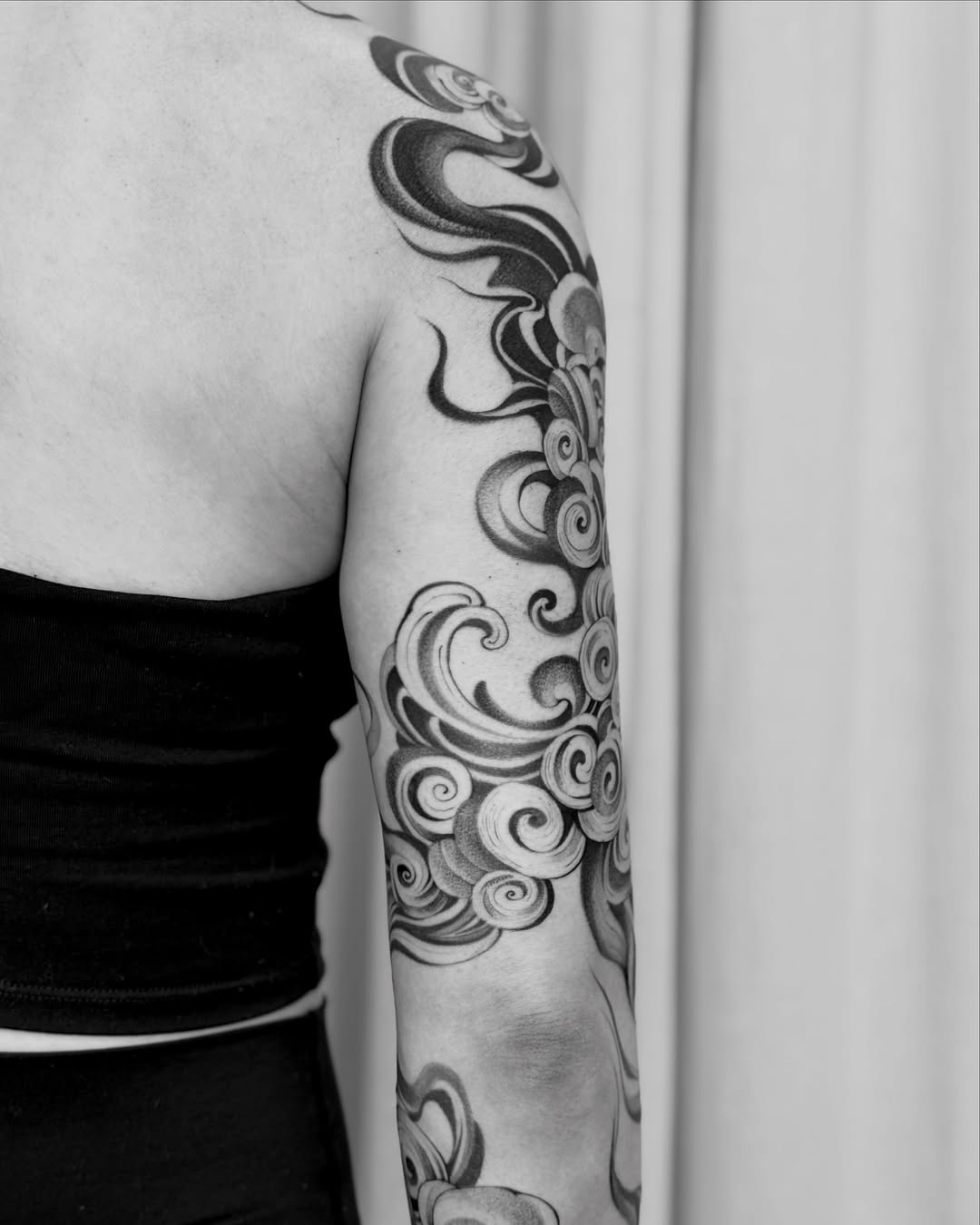 Tattoo by @aarchitattoo — japanese_irezumi, black_and_grey