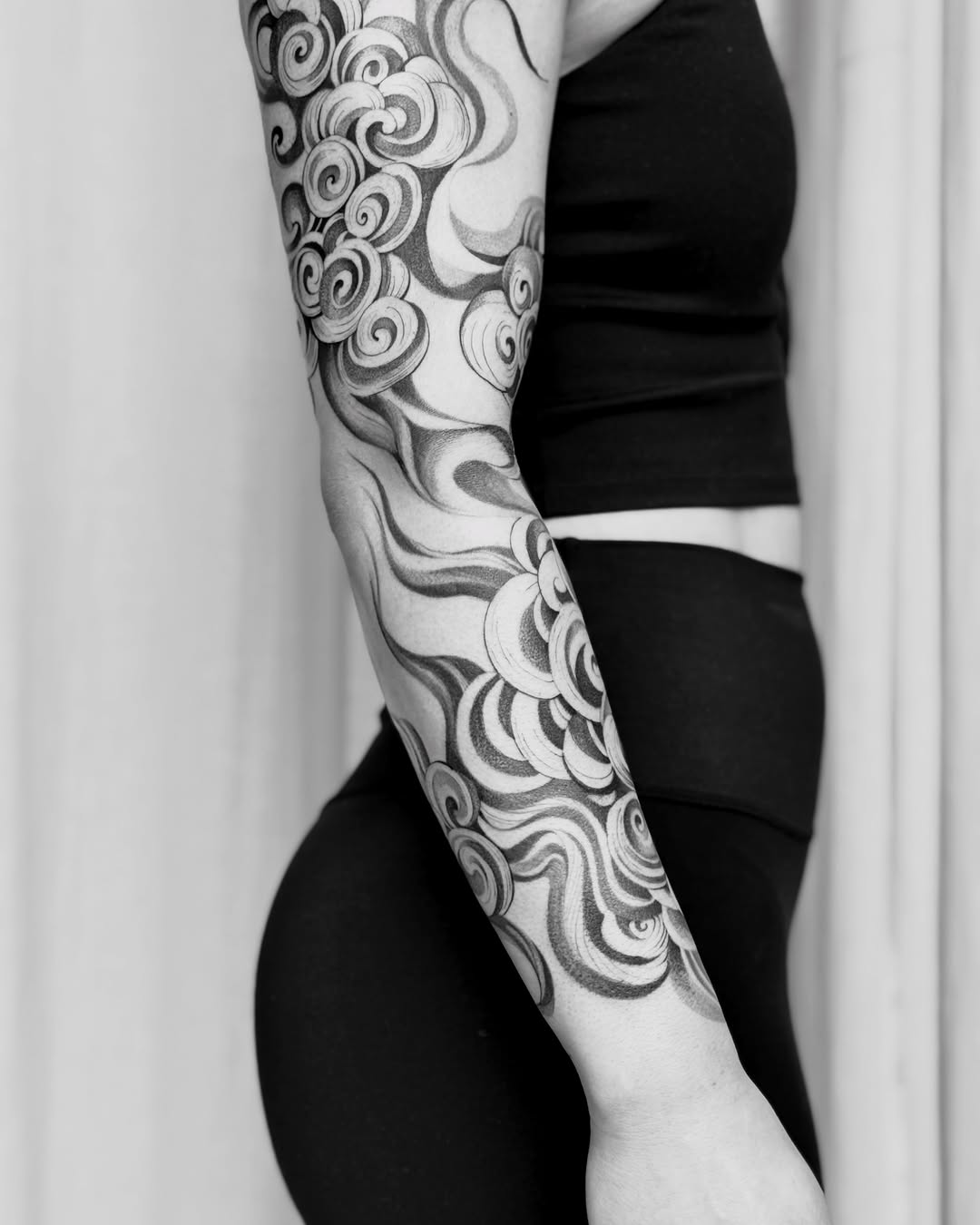 Tattoo by @aarchitattoo — black_and_grey, dotwork