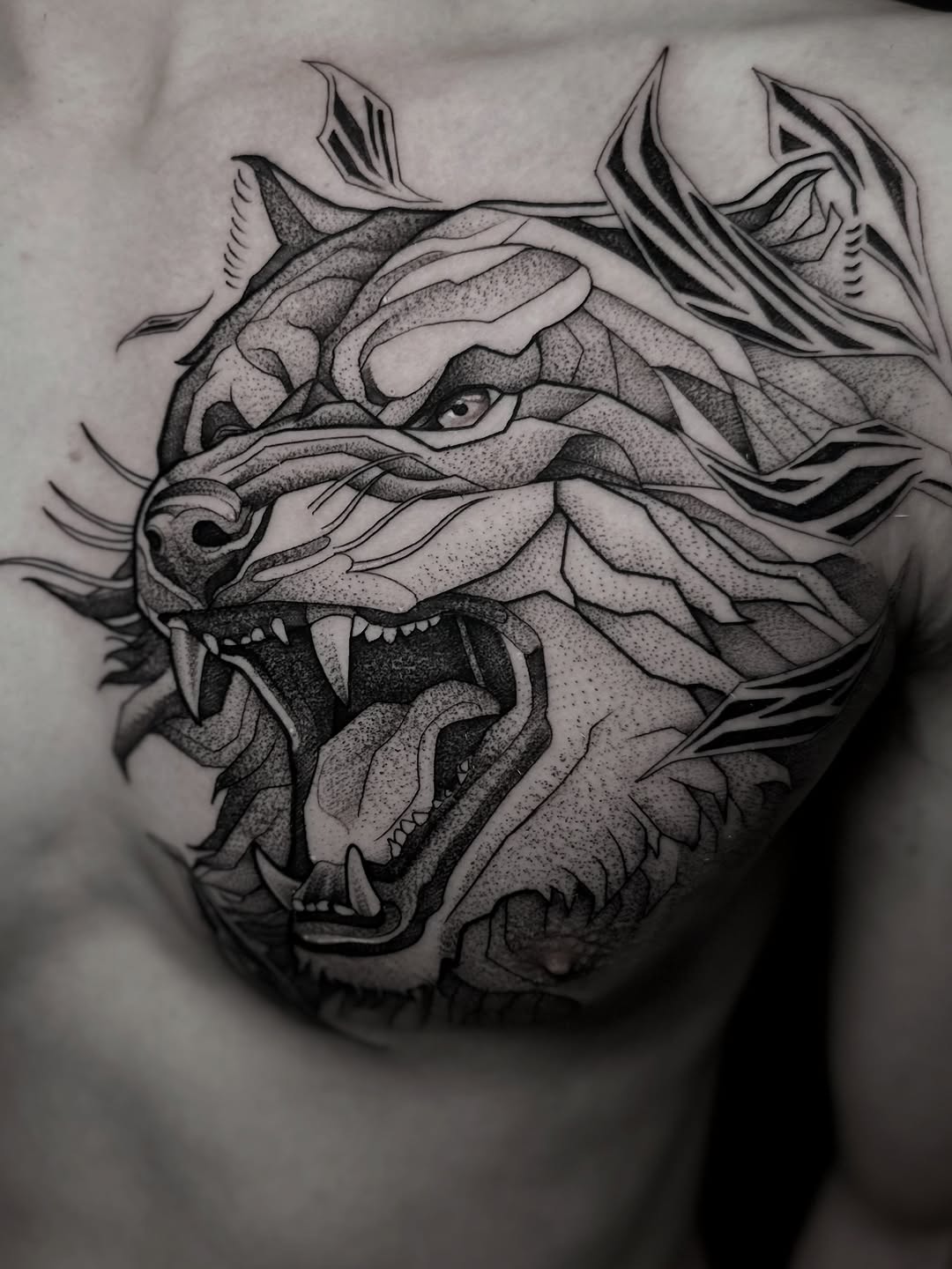 Tattoo by @rawb_tattoos β black_and_grey, geometric