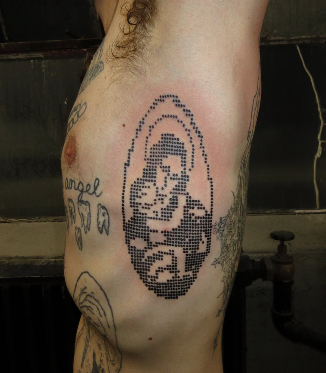 Tattoo by @bisabuelitatattoo — dotwork
