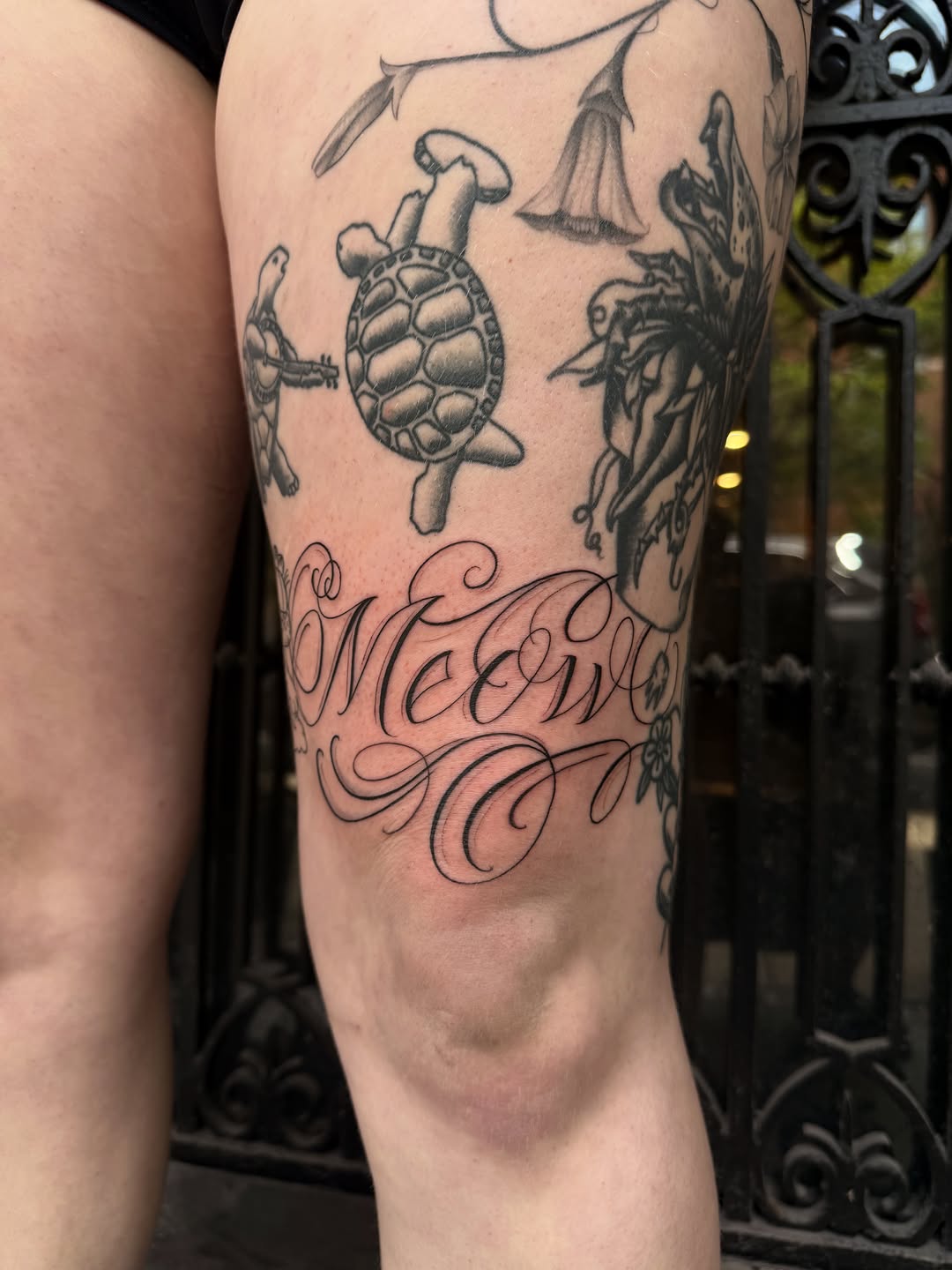 Tattoo by @ivybtatu β lettering_script, black_and_grey