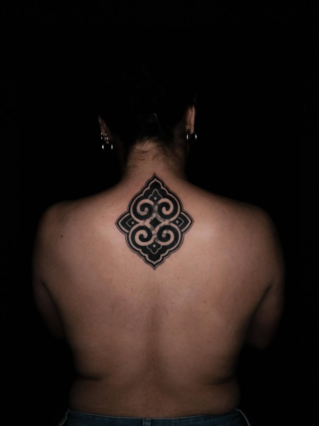 Tattoo by @calathea.ttt — ornamental, blackwork