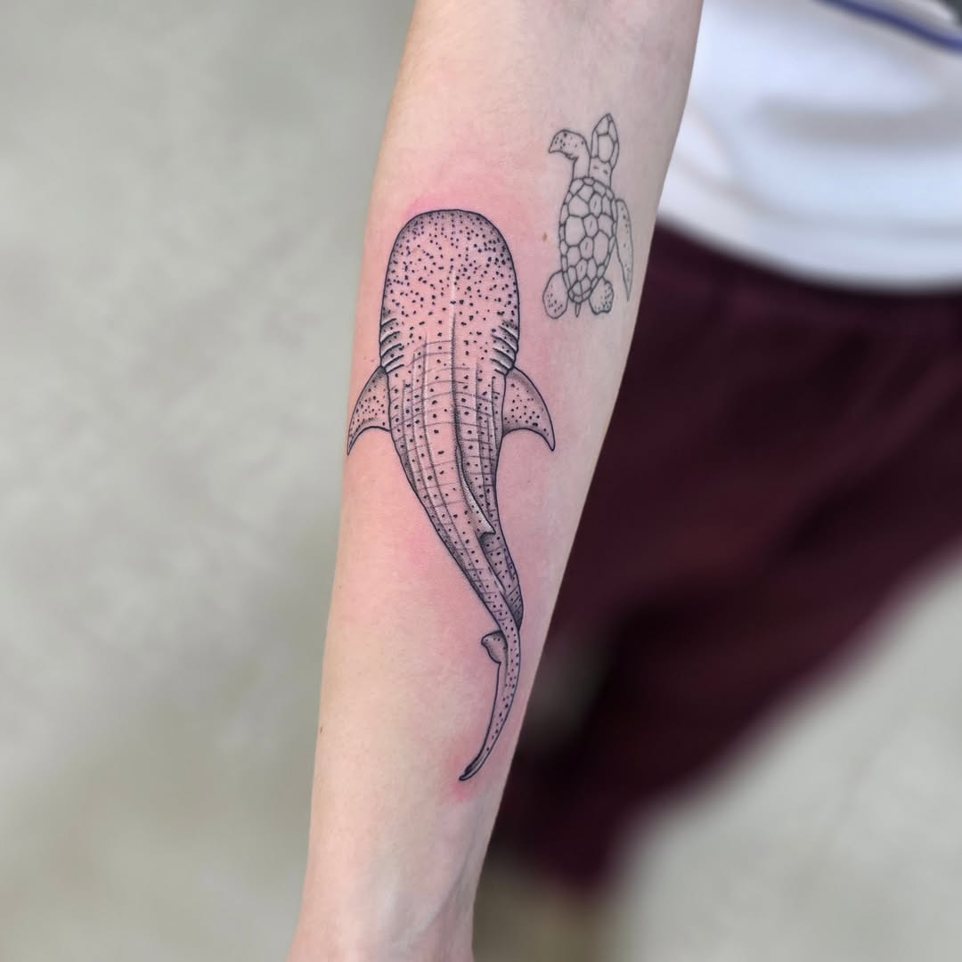 Tattoo by @jordanna_pearl — dotwork, fine_line