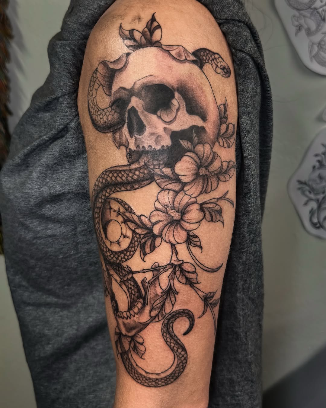 Tattoo by @j.lnks — black_and_grey, realism